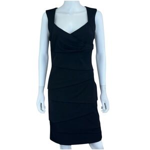 White House Black Market Black Mini Cocktail Dress Size M